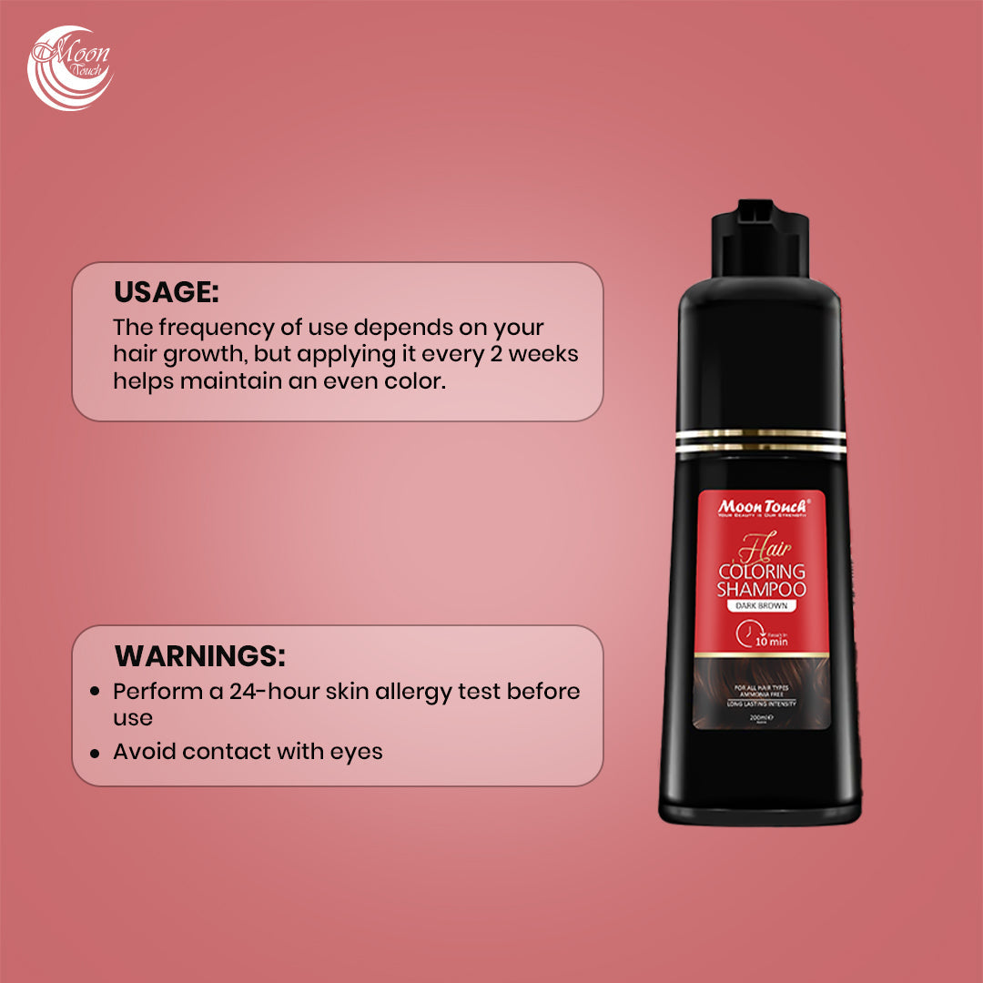 Hair Coloring Shampoo 200ml (Dark Brown)