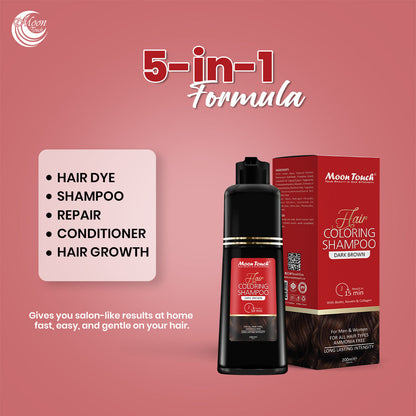 Hair Coloring Shampoo 200ml (Dark Brown)