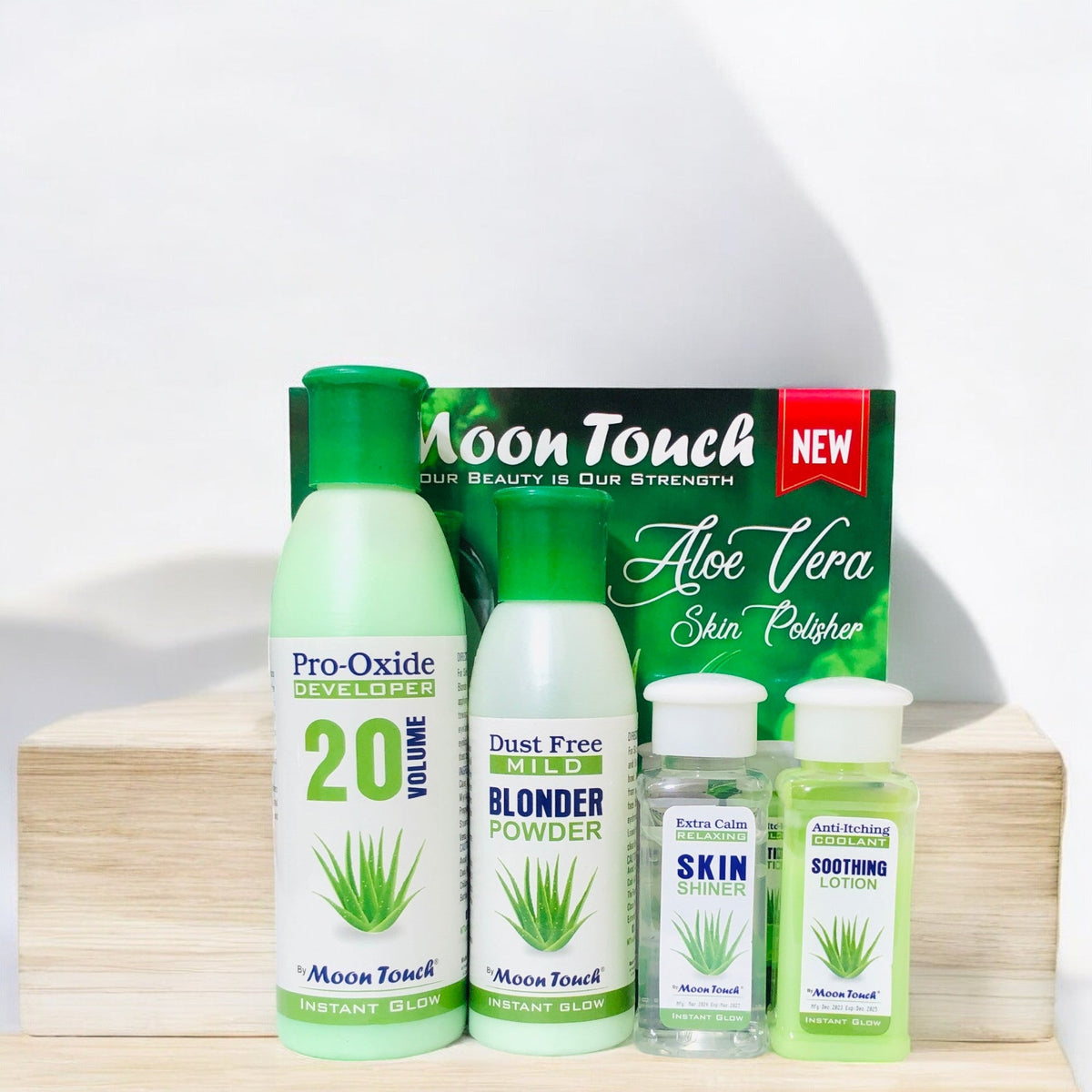 Best Selling Aloe Vera Skin Polisher Box (4items) + Free Serum 5ml