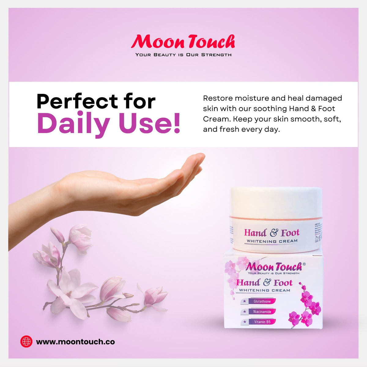Hand & Foot Whitening Cream [+ Free Nail Polish]