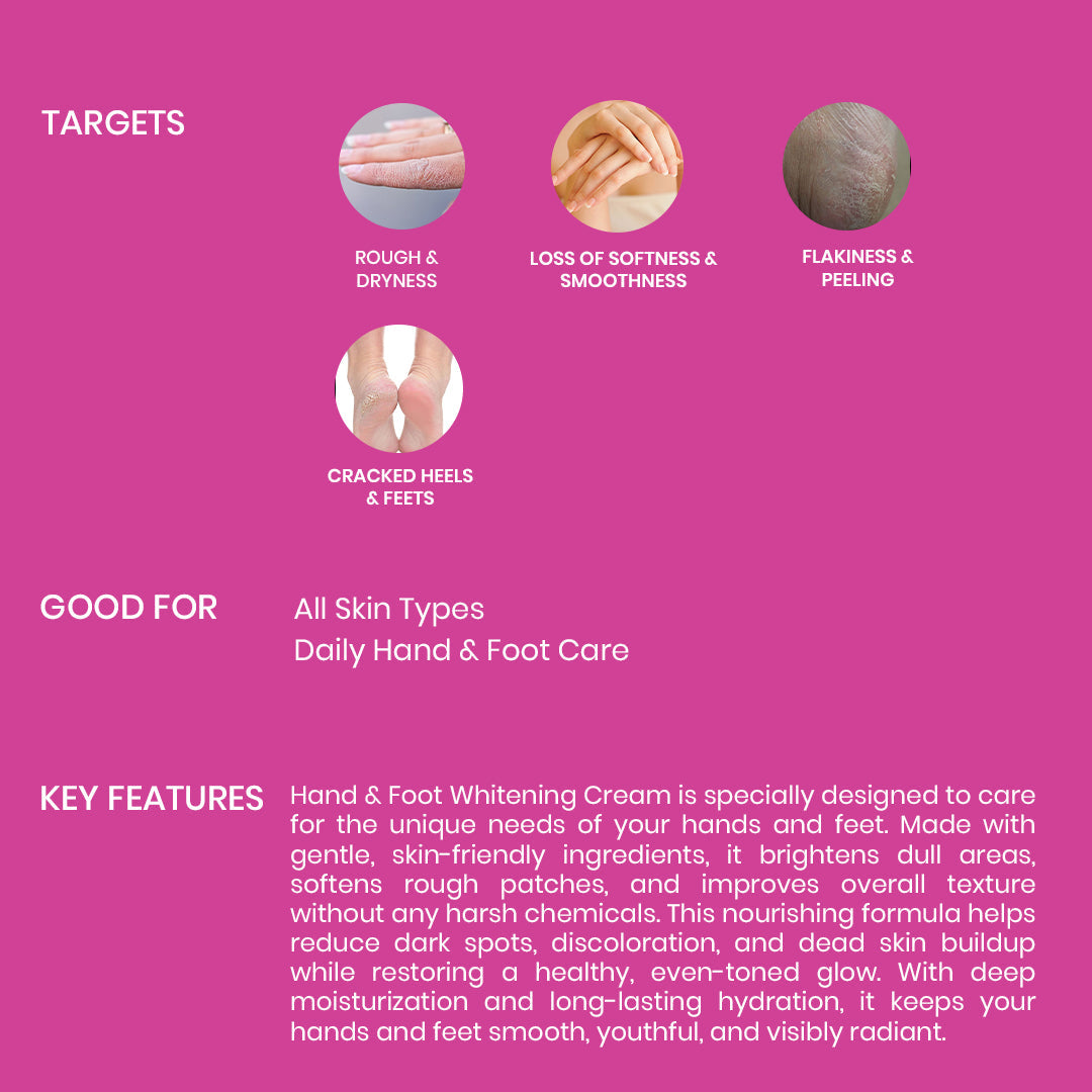 Hand & Foot Whitening Cream [+ Free Nail Polish]