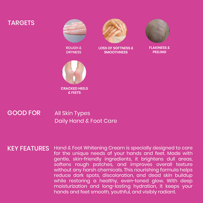 Hand & Foot Whitening Cream [+ Free Nail Polish]